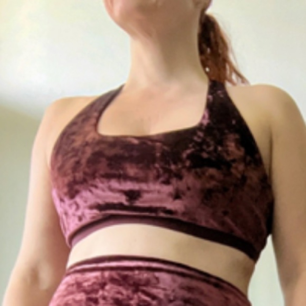 LOLE new velvet sports bra sz L